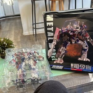 Transforming Robot Toy - Red, Blue, Silver